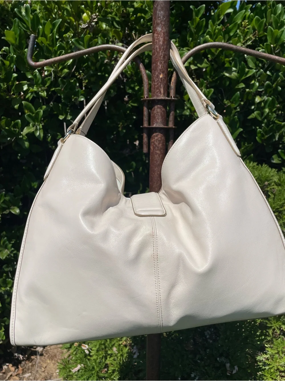 Coach ivory leather